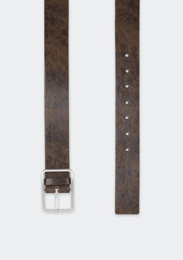 Encontraproduto.com.br - Cinto Masculino Sintético Com Fivela - Marrom