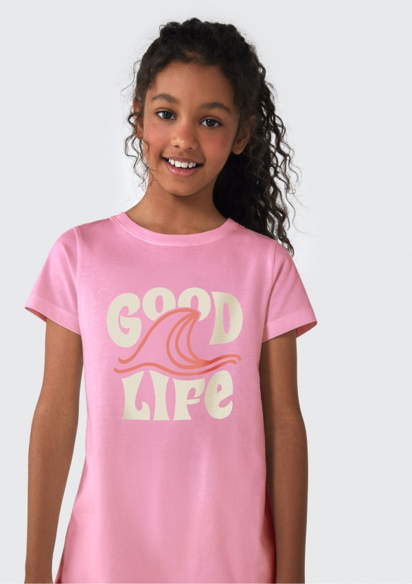 Encontraproduto.com.br - Conjunto Infantil Menina Curto Com Estampa - Rosa