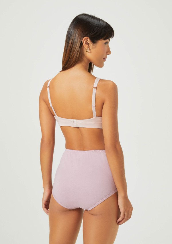 Encontraproduto.com.br - Kit Com 3 Calcinhas Cintura Alta - Multicolorido