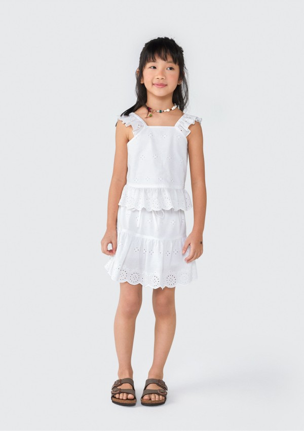 Encontraproduto.com.br - Shorts Infantil Menina - Branco