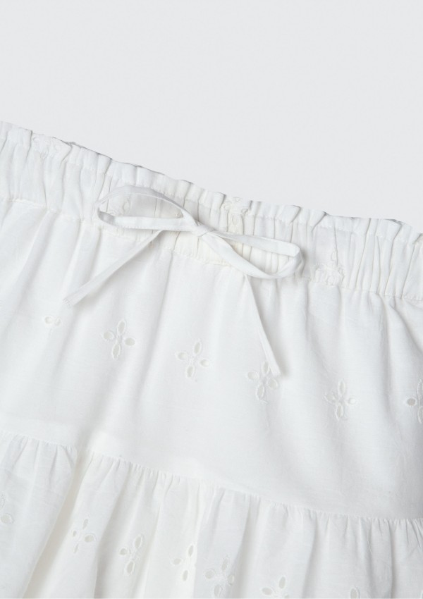 Encontraproduto.com.br - Shorts Infantil Menina - Branco