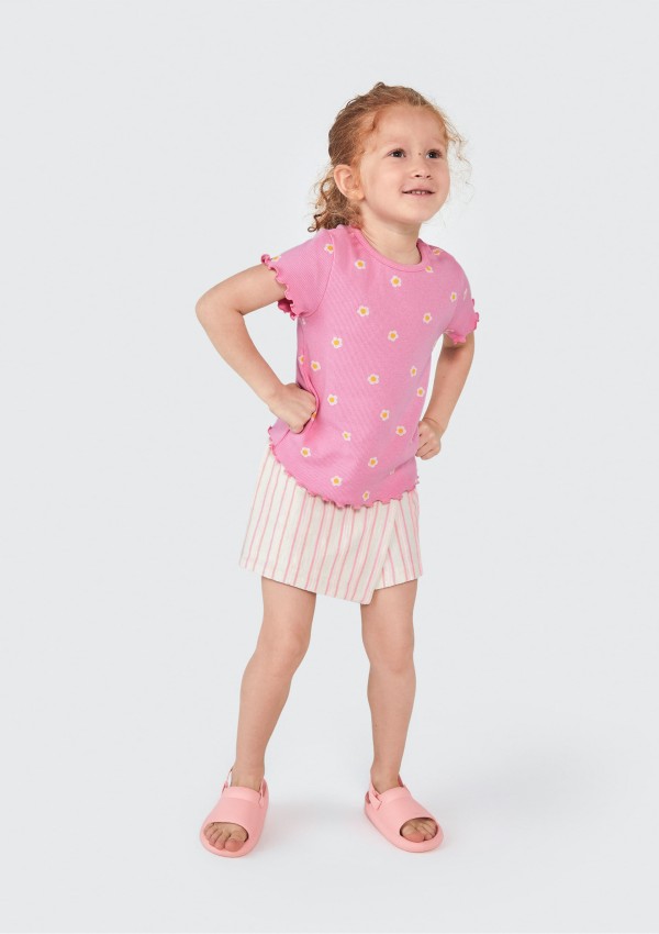 Encontraproduto.com.br - Shorts Infantil Menina Toddler - Rosa