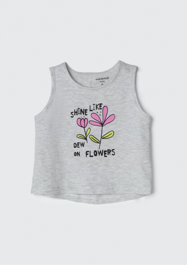 Encontraproduto.com.br - Conjunto Curto Infantil Menina - Cinza