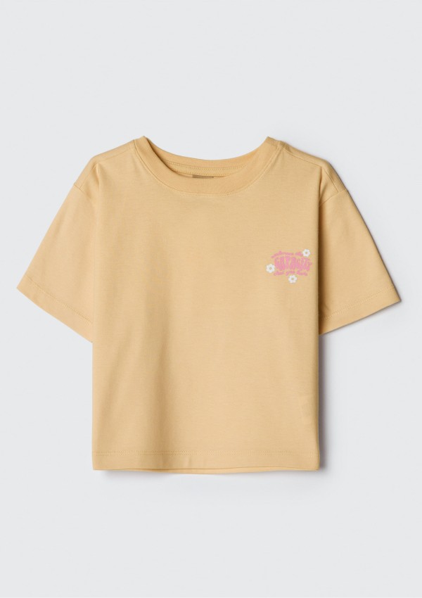 Encontraproduto.com.br - Conjunto Curto Infantil Menina - Amarelo