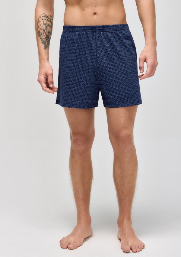 Encontraproduto.com.br - Cueca Samba Canção Estampada - Azul