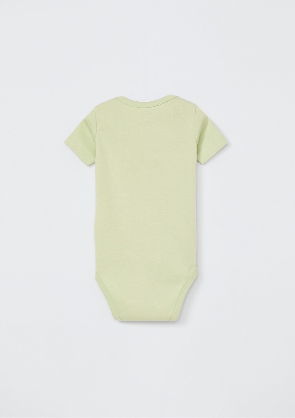 Encontraproduto.com.br - Conjunto Bebê Menino Em Ribana Com Body e Calça - Verde