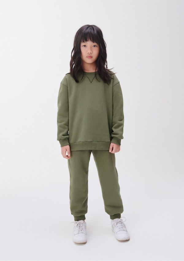 Calça Básica Infantil Unissex Jogger - Verde