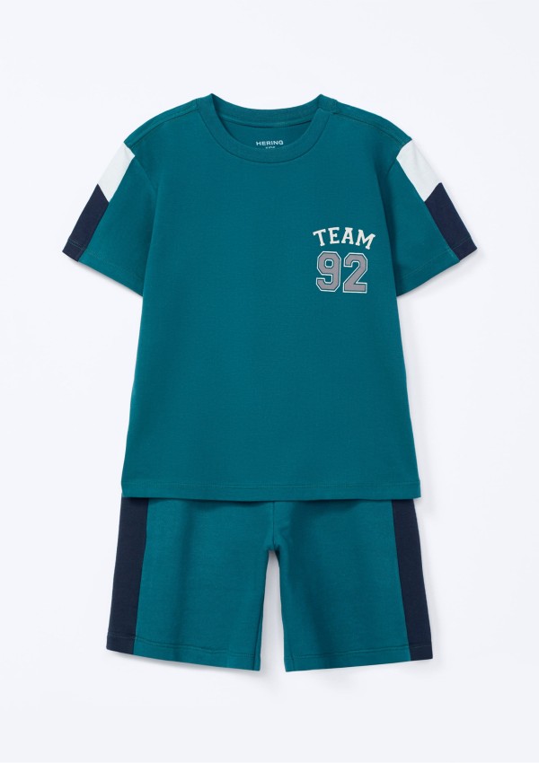 Conjunto Infantil Menino Estampado Oversized - Verde
