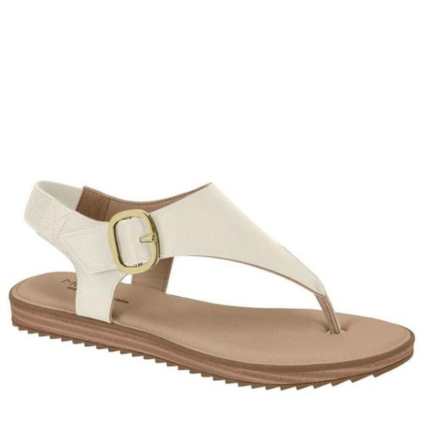 Rasteira Modare Fivela Conforto Branco