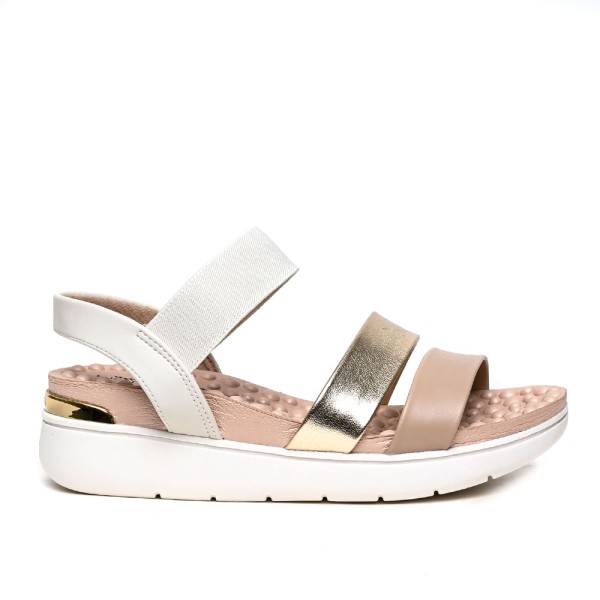 Encontraproduto.com.br - Sandália Modare Elástico Dourado