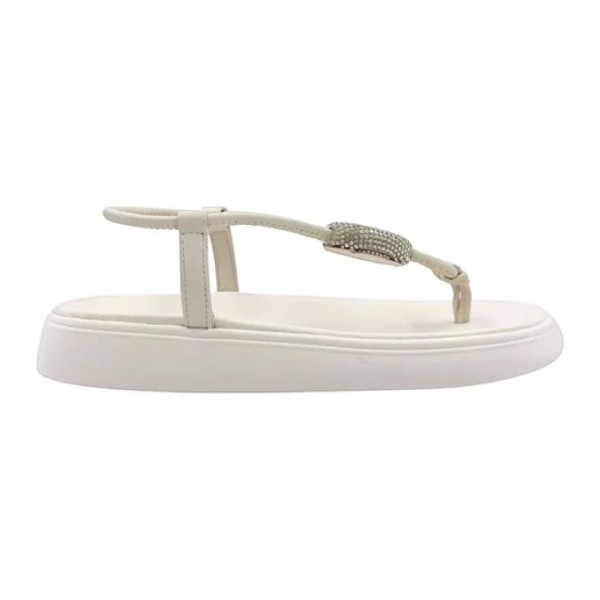 Sandália Flatform Moleca Branca Feminina