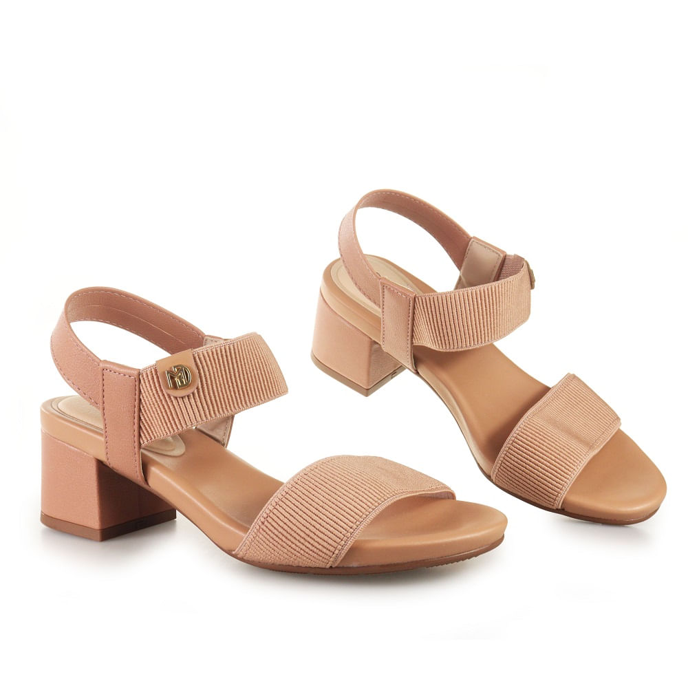 Encontraproduto.com.br - Sandália Feminina Modare Ultraconforto Salto Grosso - 7187100
