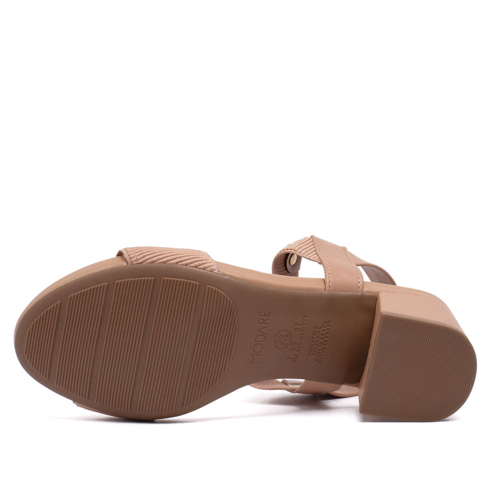 Encontraproduto.com.br - Sandália Feminina Modare Ultraconforto Salto Grosso - 7187100