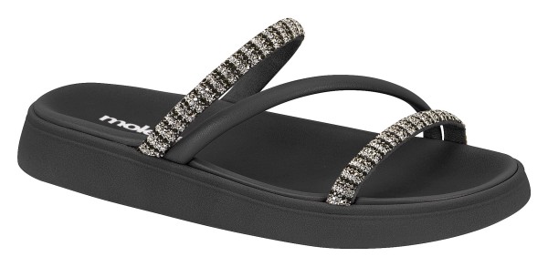 Encontraproduto.com.br - Tamanco Flatform Moleca Preto Feminino