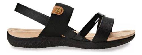 Encontraproduto.com.br - Sandália Flats Modare Nude e Dourada Feminina