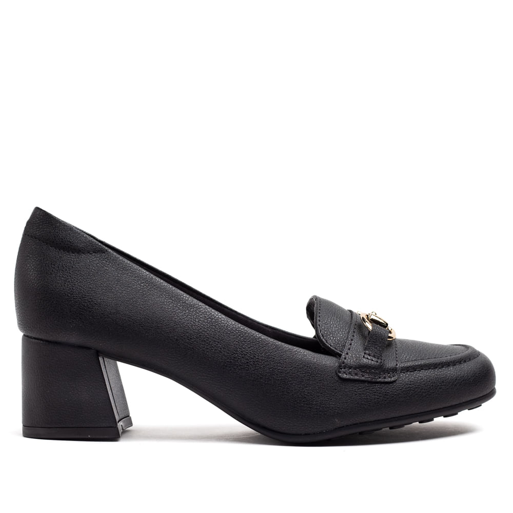 Encontraproduto.com.br - Sapato Feminino Modare com Salto Bloco Preto