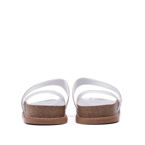 Encontraproduto.com.br - Chinelo Feminino Beira Rio Flatform com Strass Prata