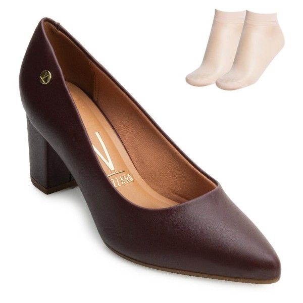 Encontraproduto.com.br - Sapato Scarpin Vizzano e Meia VZ24-12905