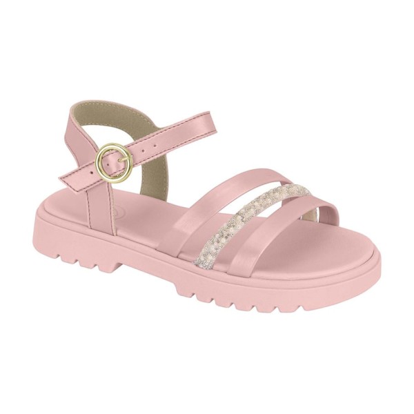 Encontraproduto.com.br - Sandália Rasteira Molekinha Rosa e Furtacor Infantil