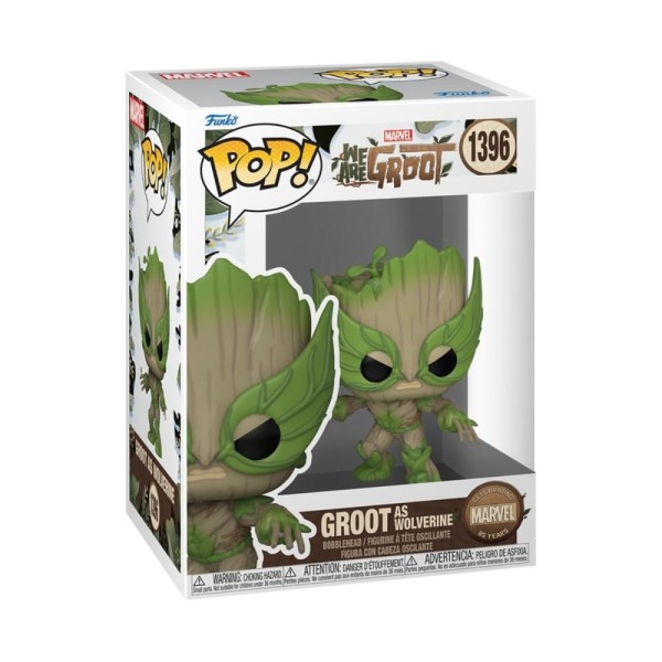 Encontraproduto.com.br - Boneco Funko Pop! Marvel 85 Anos - Groot como Wolverine