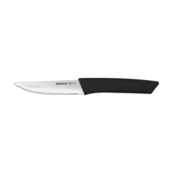 Encontraproduto.com.br - Faca Multiuso 4,5 Polegadas Aço Inoxidável e Polipropileno cor Preto Linha Versatile Brinox