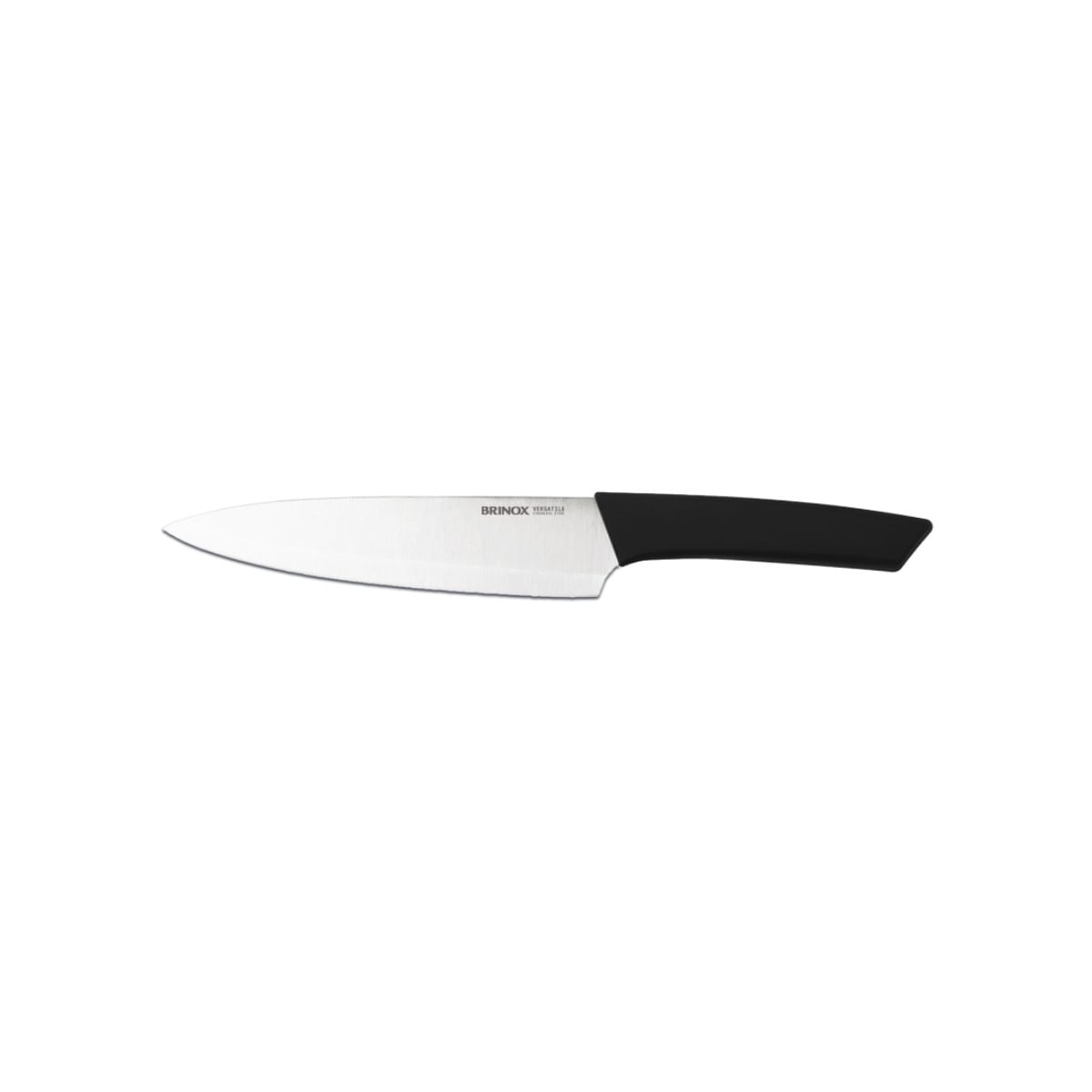 Encontraproduto.com.br - Faca Chef 8 Polegadas Aço Inoxidável e Polipropileno cor Preto Linha Versatile Brinox
