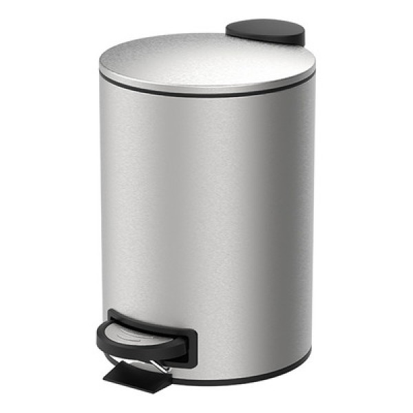 Lixeira Pedal e Balde 20L Aço Inox Escovado Spin Brinox