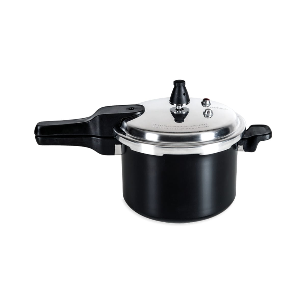Encontraproduto.com.br - Panela de Pressão 22 cm 5,4 L Fundo de Indução Estrutura Alumínio Antiaderente Pro-Ceramic Premium Cor Preto Linha Ceramic Life Super Brinox