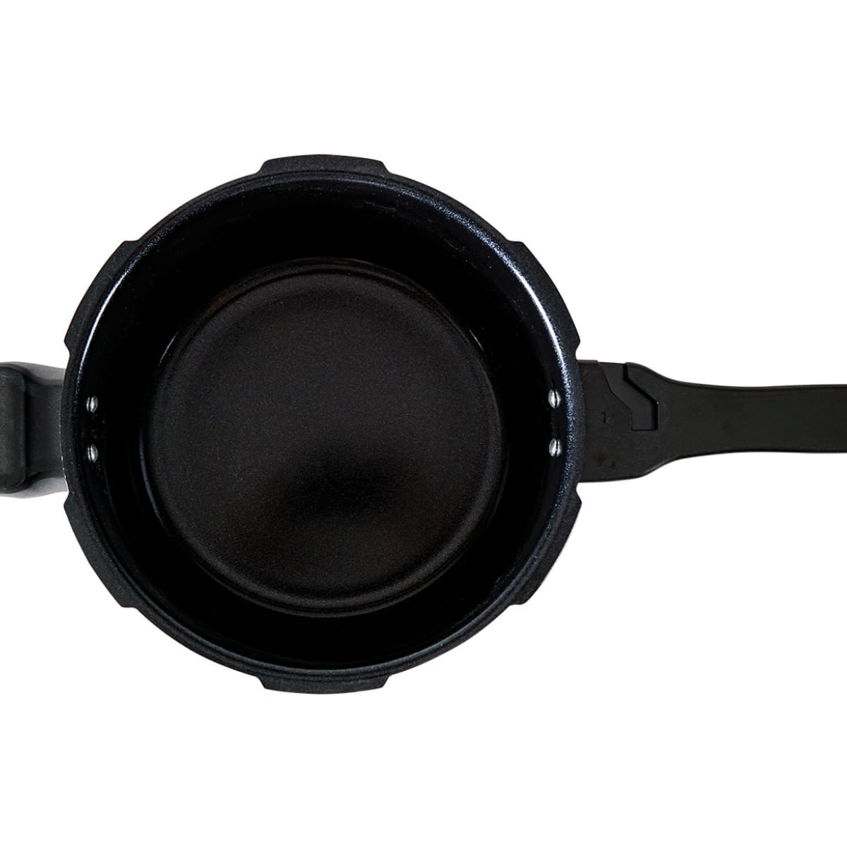 Encontraproduto.com.br - Panela de Pressão 22 cm 5,4 L Fundo de Indução Estrutura Alumínio Antiaderente Pro-Ceramic Premium Cor Preto Linha Ceramic Life Super Brinox