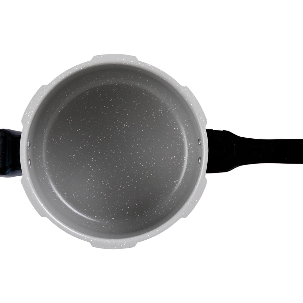 Encontraproduto.com.br - Panela de Pressão 22 cm 5,4 L Fundo de Indução Estrutura Alumínio Antiaderente Pro-Ceramic Premium Cor Gris Linha Ceramic Life Super Brinox