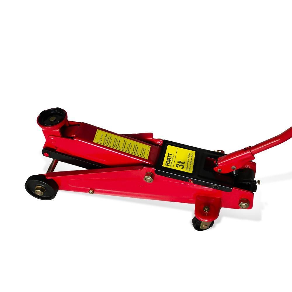 Encontraproduto.com.br - Macaco Hidráulico Jacaré 3 Ton Fortt Vermelho - Mhj001-3ton