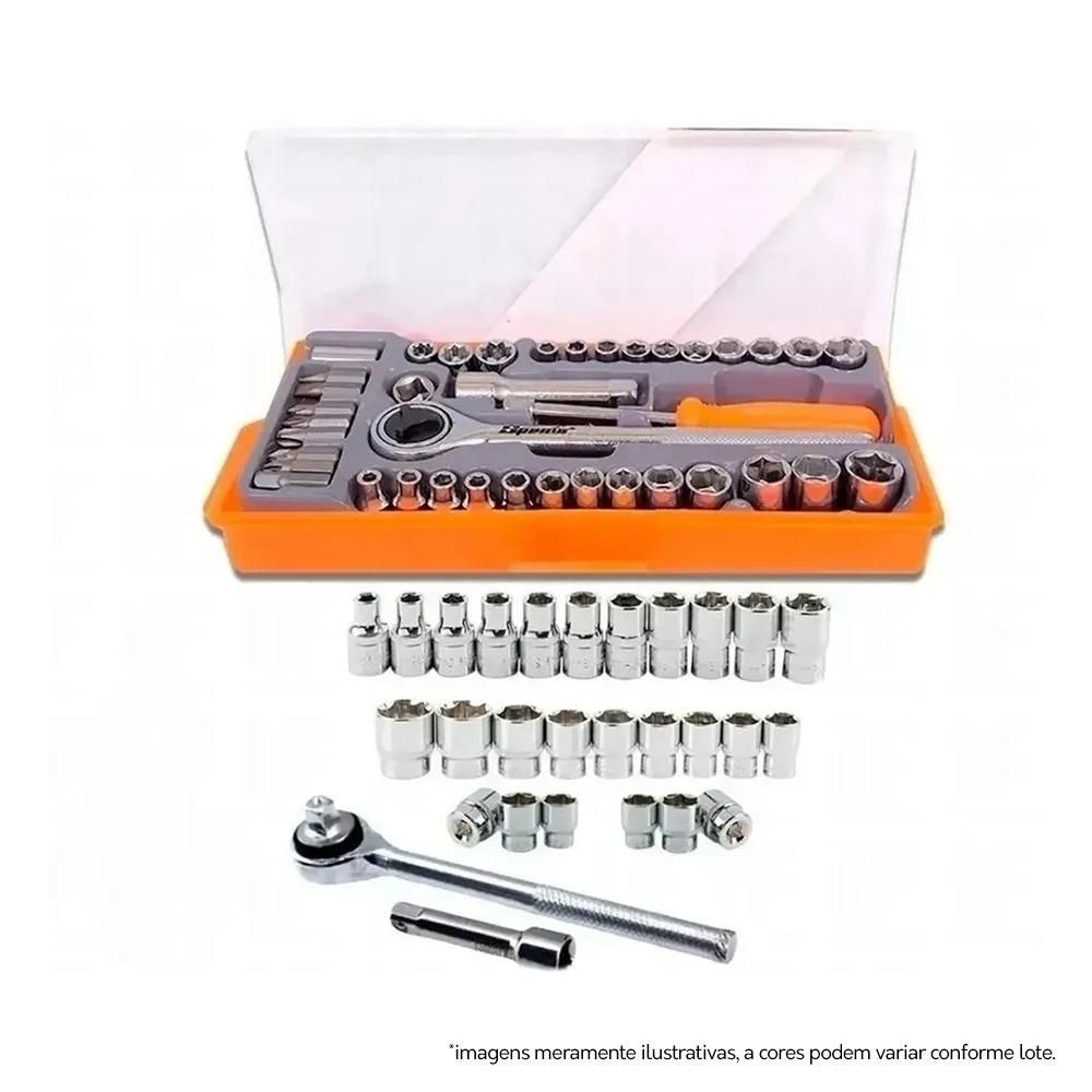 Encontraproduto.com.br - Kit Maleta De Ferramentas E Chave Completa 169 Peças Fortt Preto KMFC002-P