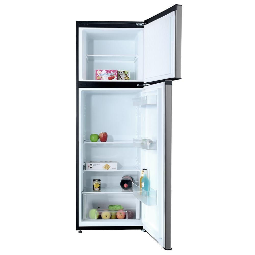 Encontraproduto.com.br - Geladeira Refrigerador HQ Defrost 310 Litros Preto/Inox HQ-310RDF 220V