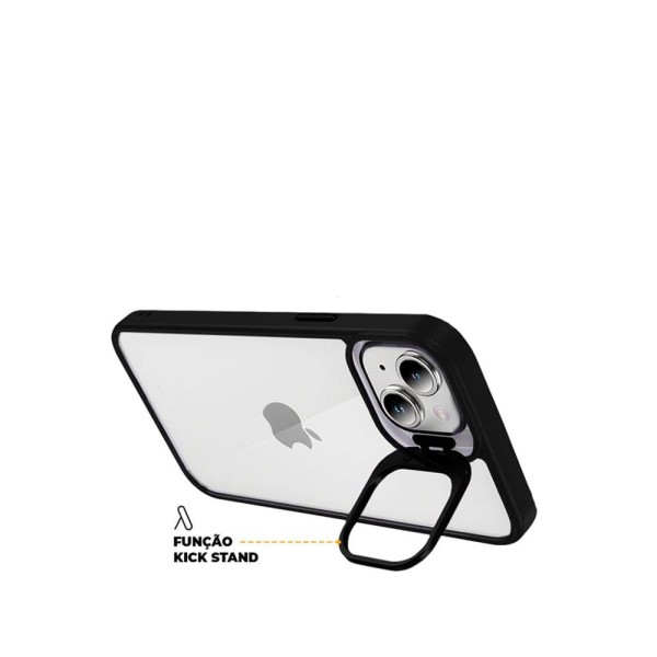 Encontraproduto.com.br - Capa para iPhone 15 Plus- Gravity Preta - Gshield