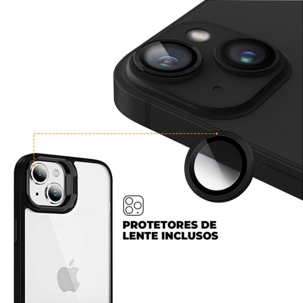 Encontraproduto.com.br - Capa para iPhone 15 Plus- Gravity Preta - Gshield