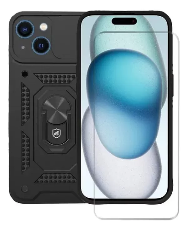 Kit Capa Dinamic Cam Protection e Pelicula Nano Vidro para iPhone 15 Plus - Gshield