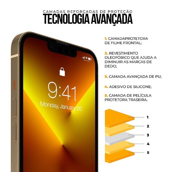 Encontraproduto.com.br - Kit Capa Magsafe Preta e Pelicula Coverage 5D Pro Preta para iPhone 15 - Gshield