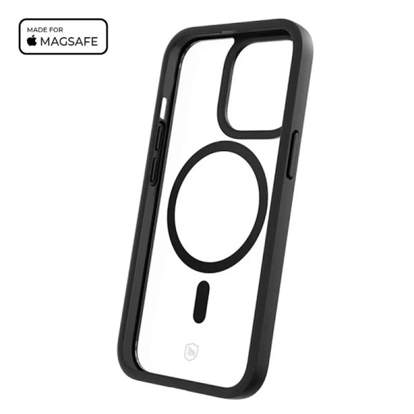 Encontraproduto.com.br - Kit Capa Magsafe Preta e Pelicula Coverage 5D Pro Preta para iPhone 15 - Gshield
