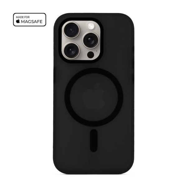 Encontraproduto.com.br - Kit Capa Magsafe Pro Preta e Pelicula Coverage 5D Pro Preta para iPhone 15 Pro - Gshield