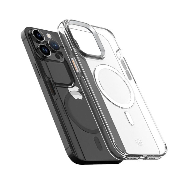 Encontraproduto.com.br - Kit Capa Magsafe Crystal Armor E Pelicula Coverage 5d Pro Preta Para Iphone 15 Pro - Gshield