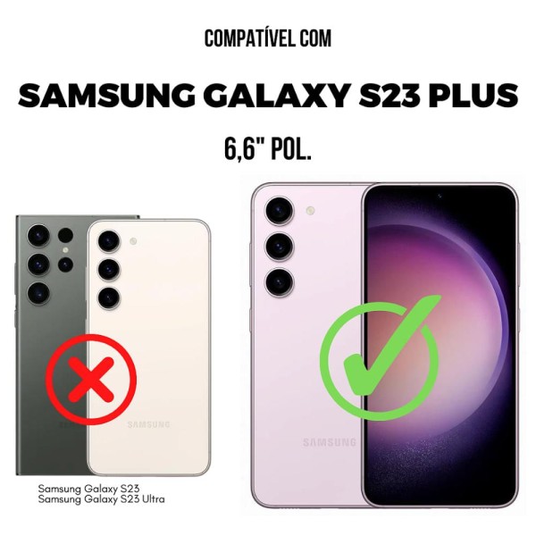 Encontraproduto.com.br - Kit Capa Victus e Película Coverage para Samsung Galaxy S23 Plus - Gshield