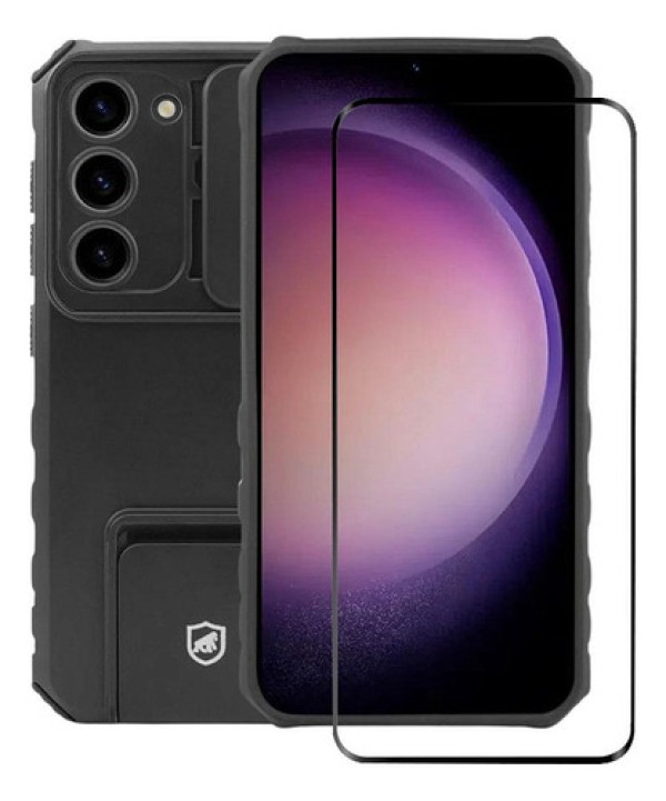 Kit Capa Victus e Película Coverage para Samsung Galaxy S23 Plus - Gshield