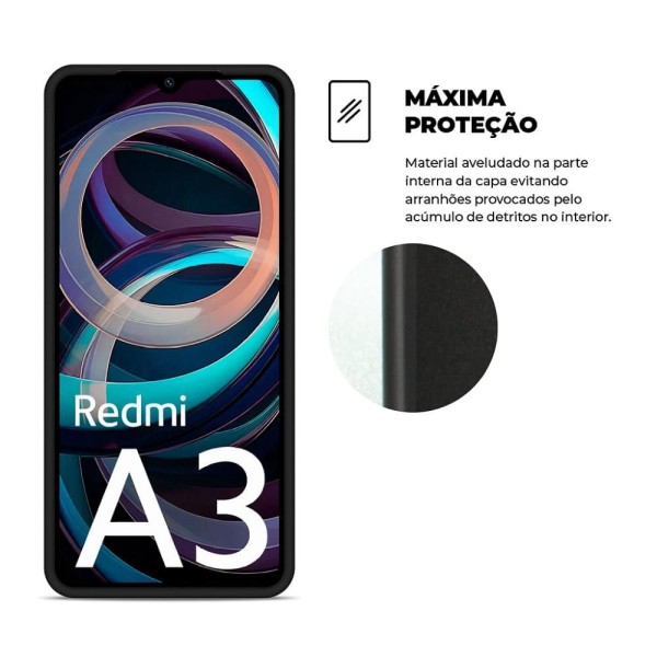 Encontraproduto.com.br - Capa para Xiaomi Redmi A3 - Silicon Veloz - Gshield