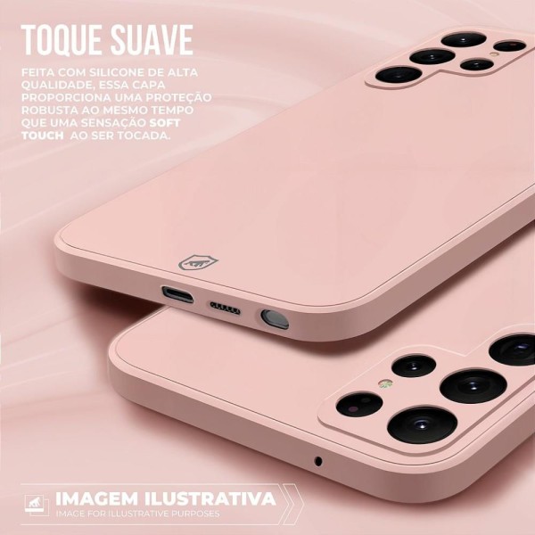 Encontraproduto.com.br - Capa para Motorola Moto Edge 50 Pro - Silicon Veloz - Rosa - Gshield