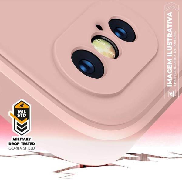 Encontraproduto.com.br - Capa para Motorola Moto Edge 50 Pro - Silicon Veloz - Rosa - Gshield