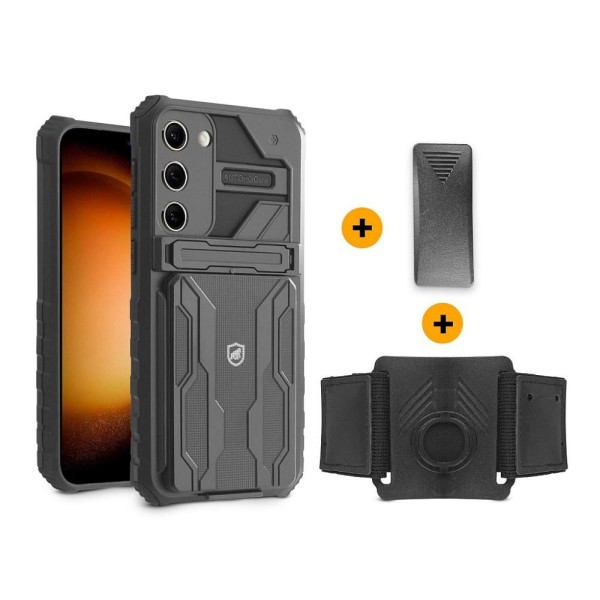 Encontraproduto.com.br - Kit Snap Guardian - Clip + Braçadeira + Capa para Samsung Galaxy S20 FE - Gshield