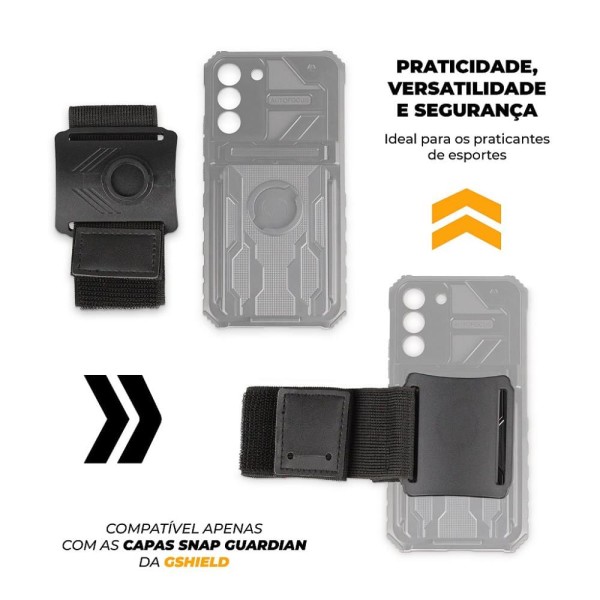 Encontraproduto.com.br - Kit Snap Guardian - Clip + Braçadeira + Capa para Samsung Galaxy S20 FE - Gshield