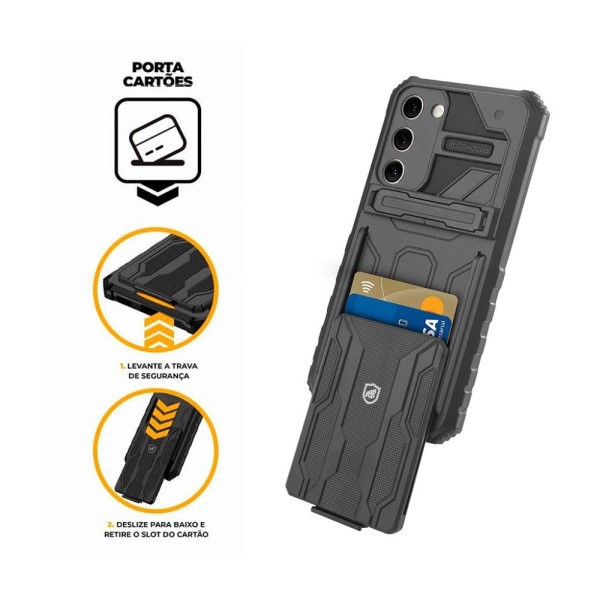 Encontraproduto.com.br - Kit Snap Guardian - Clip + Braçadeira + Capa para Samsung Galaxy S20 FE - Gshield
