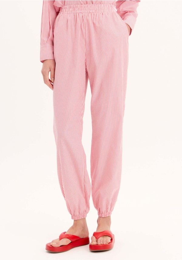 Encontraproduto.com.br - Calça Jogging Cintura Alta Listrada
