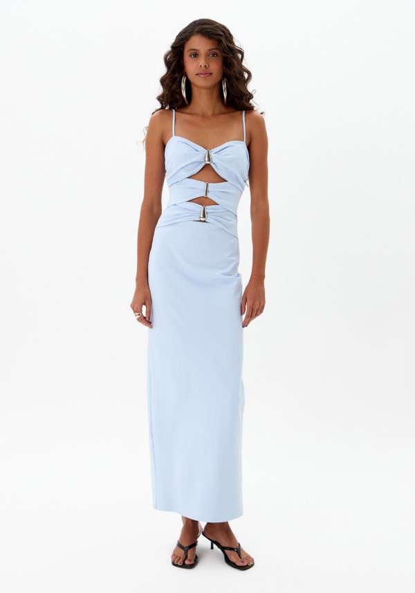 Vestido Super Midi com Alças